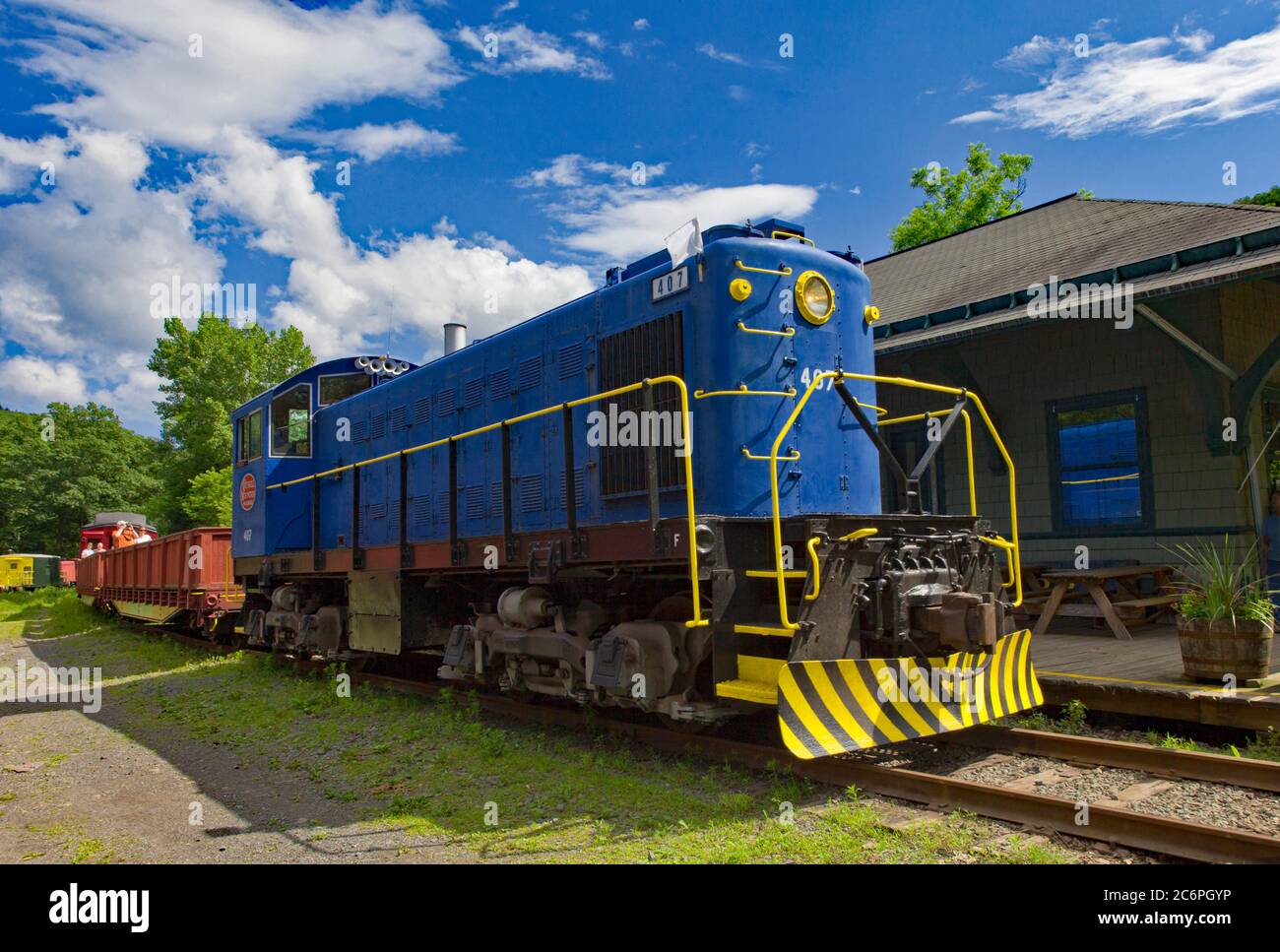 Chemin de fer Catskill Mountain, Catskill Mountains, New York Banque D'Images