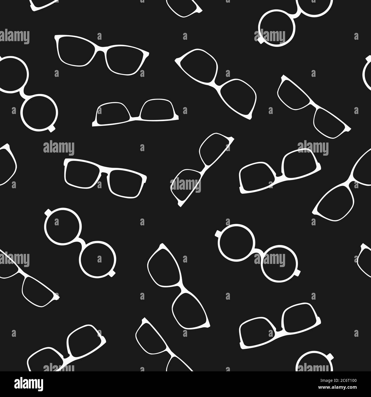 Lunettes noires vectorielles fond d'écran ou fond d'écran sans couture  Image Vectorielle Stock - Alamy
