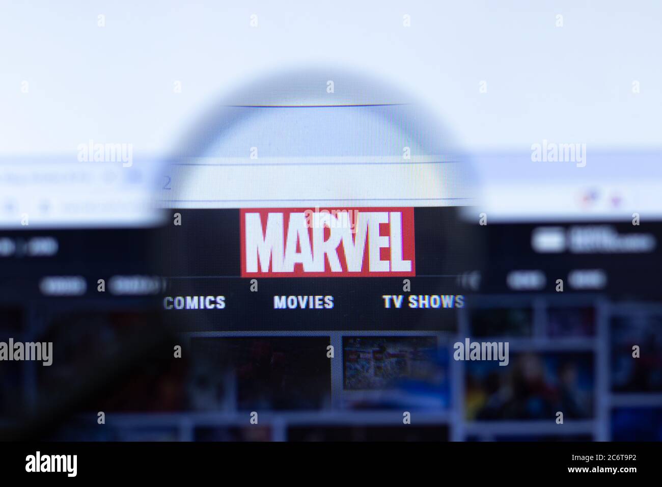 Moscou, Russie - 1er juin 2020 : site web Marvel Studios avec logo ,  Editorial Photo Stock - Alamy