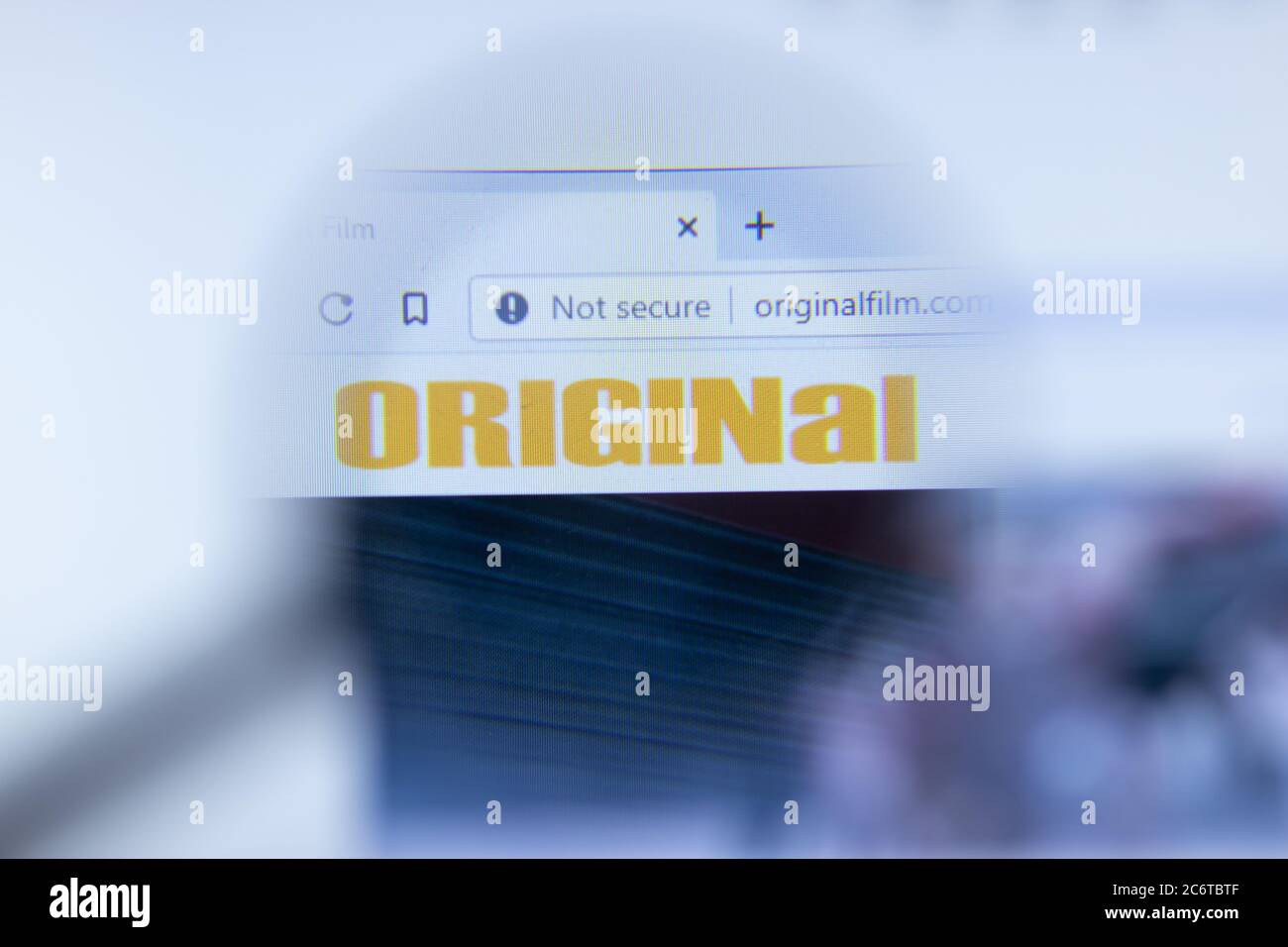 Moscou, Russie - 1er juin 2020 : site du film original avec logo , éditorial Banque D'Images