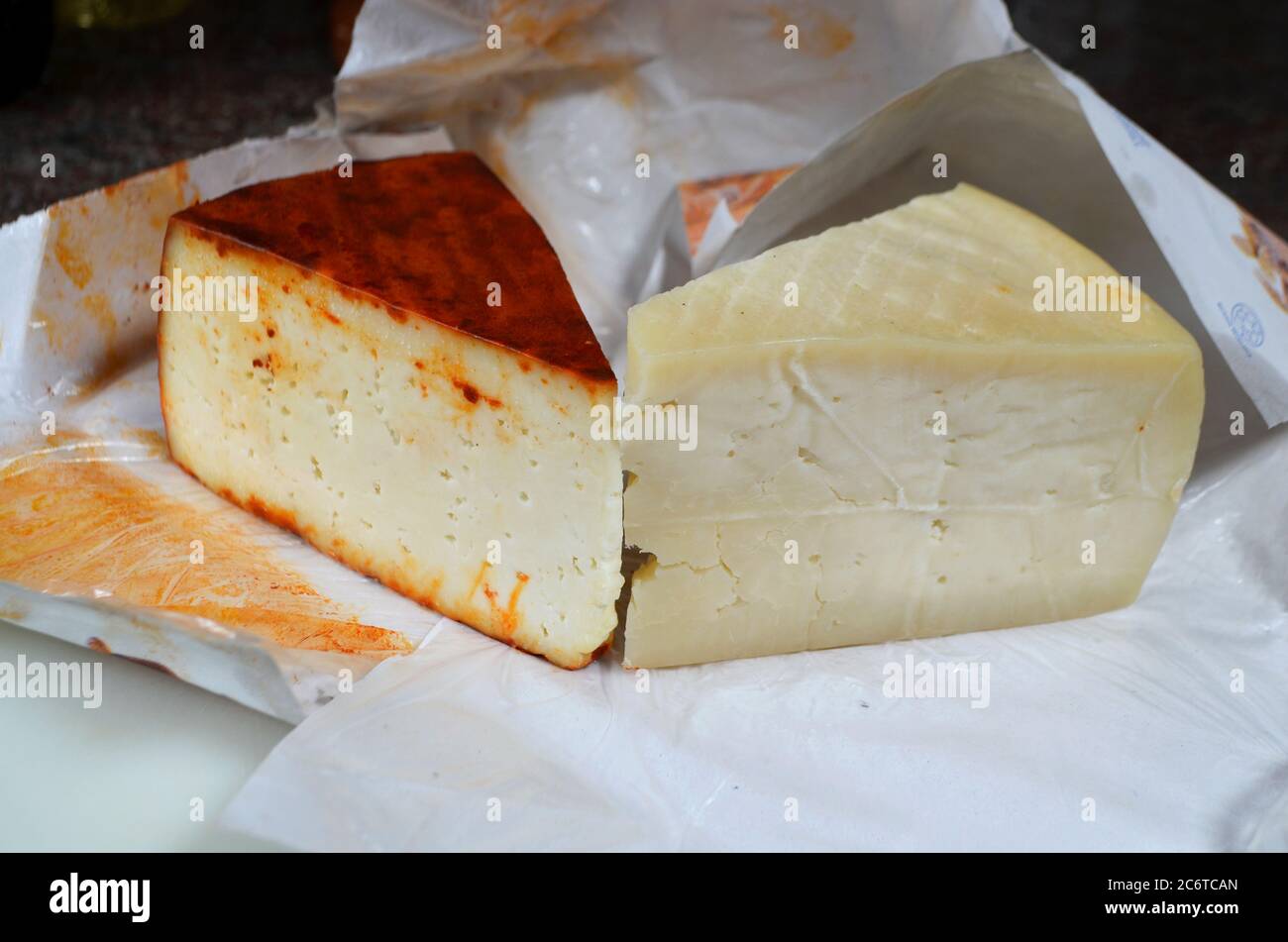 Fromage de chèvre de Teno Alto, Buenavista del Norte, Tenerife Banque D'Images