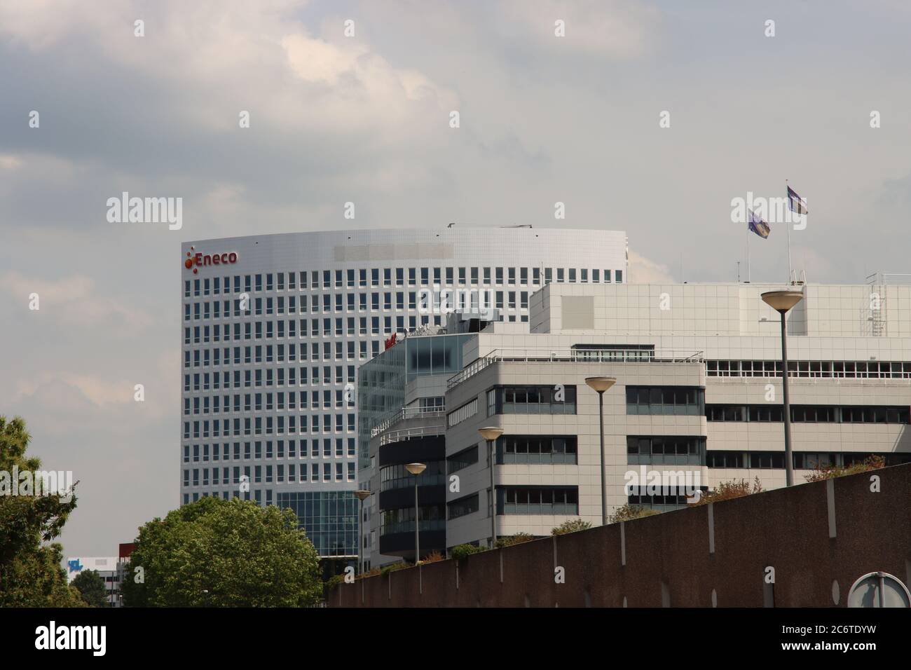 Siège du fournisseur d'électricité Eneco à Rotterdam, qui a été acheté par Mitsubishi Banque D'Images