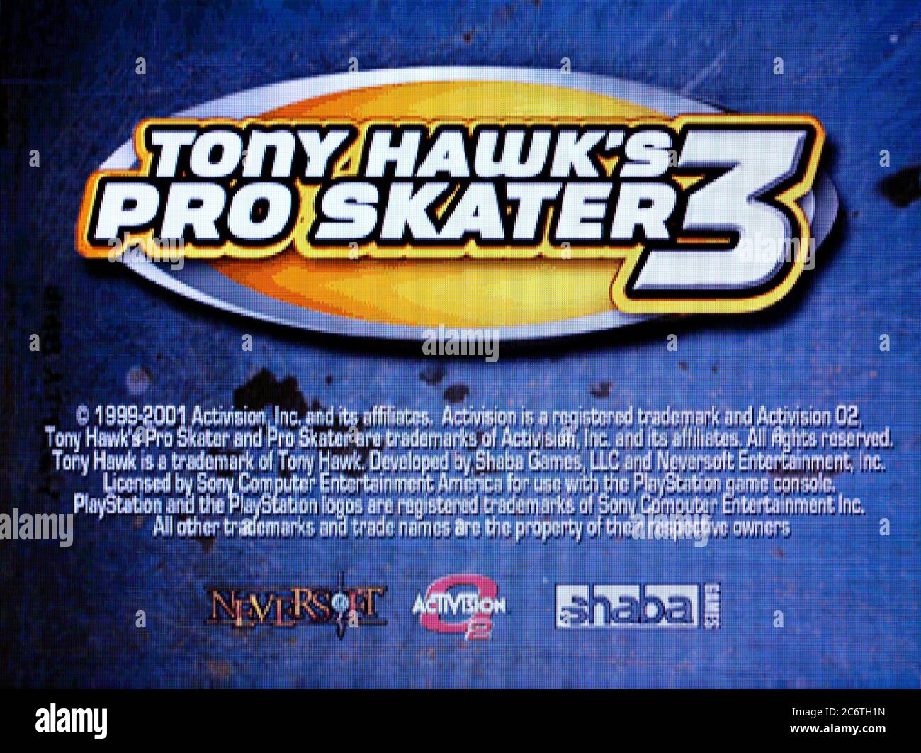 Tony Hawk's Pro Skater 3 - Sony PlayStation 1 PS1 PSX - usage éditorial uniquement Banque D'Images