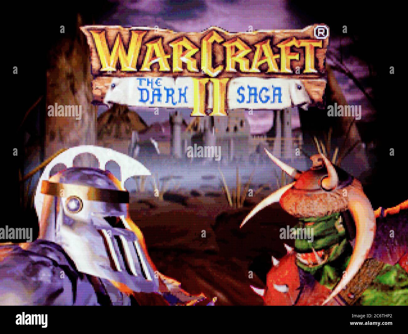 Warcraft II The Dark Saga - Sony PlayStation 1 PS1 PSX - usage éditorial uniquement Banque D'Images