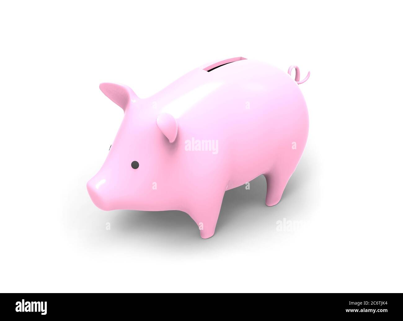 Image 3D des économies réalisées par la banque Piggy Banque D'Images