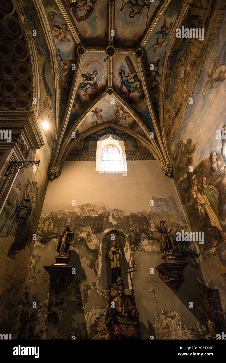 Intérieur du monastère royal de San Jerónimo, Grenade Banque D'Images