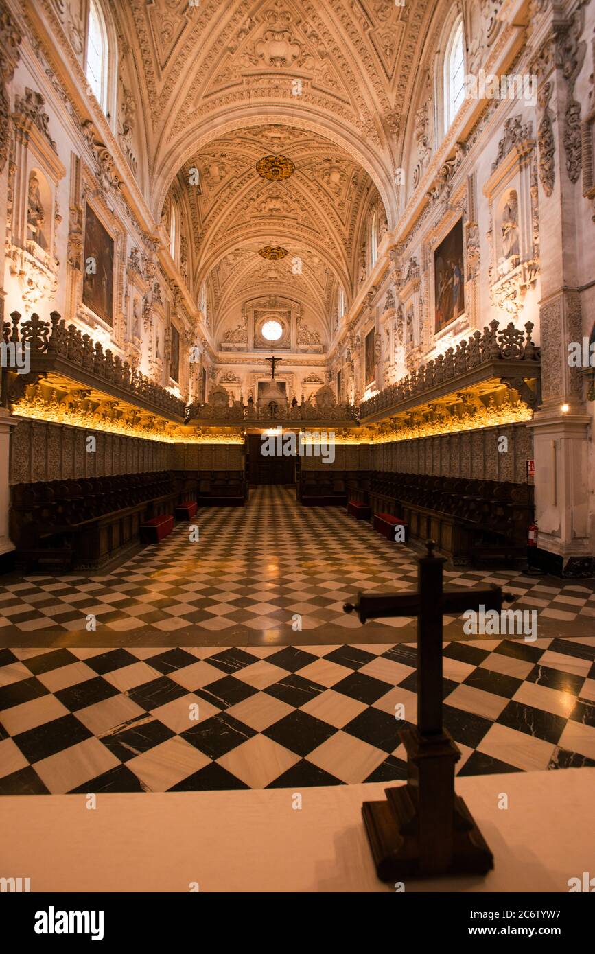 Intérieurs du monastère de notre-Dame de l'Assomption 'la Cartuja' Banque D'Images