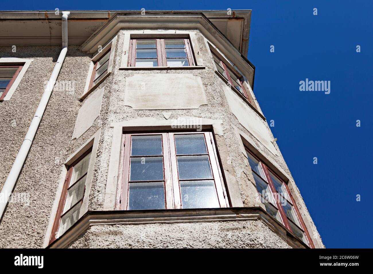 Partie d'une ancienne maison en pierre dans le centre d'Umea Banque D'Images