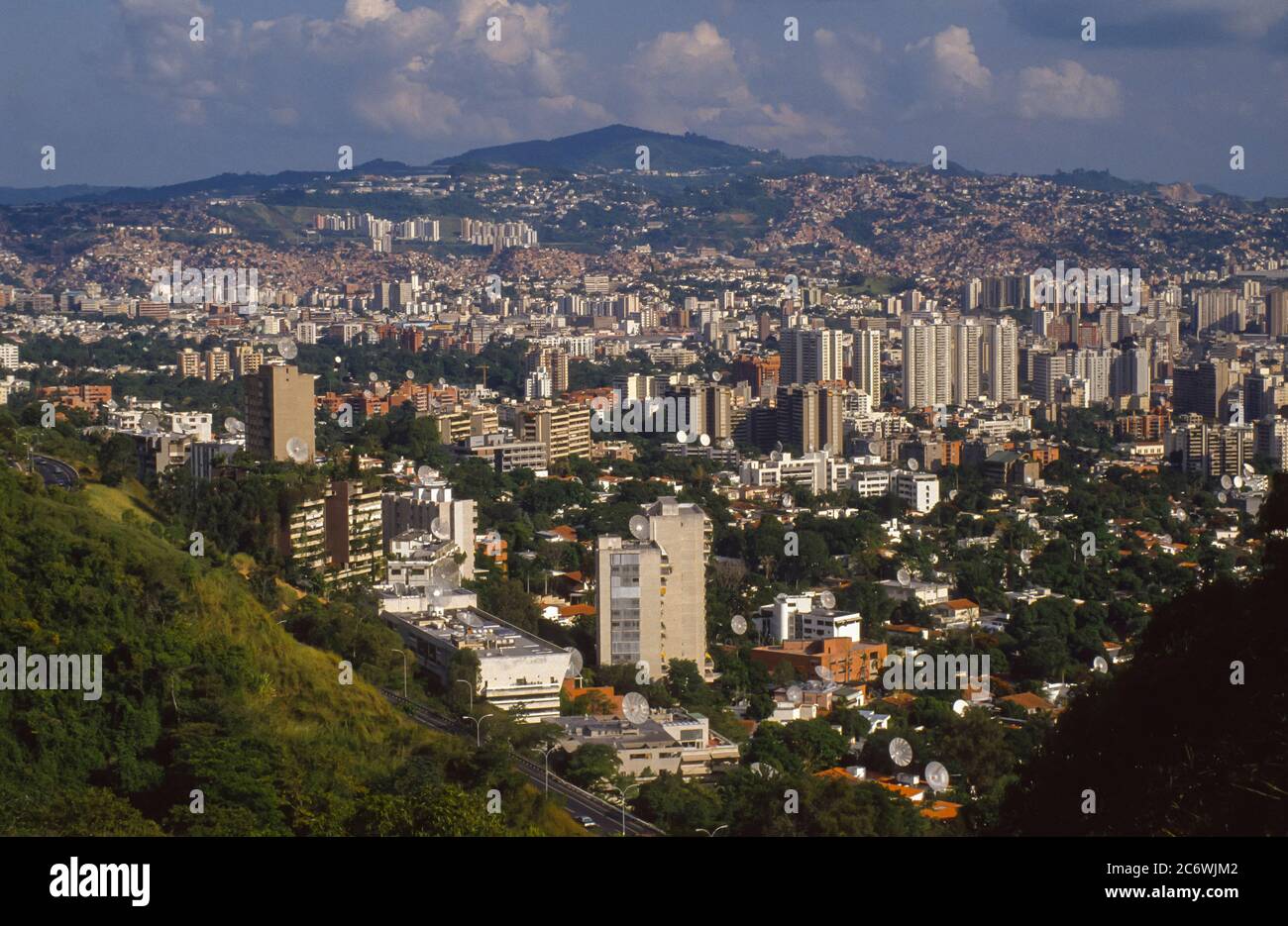 CARACAS, VENEZUELA - paysage urbain de l'est de Caracas avec immeubles à appartements. Banque D'Images