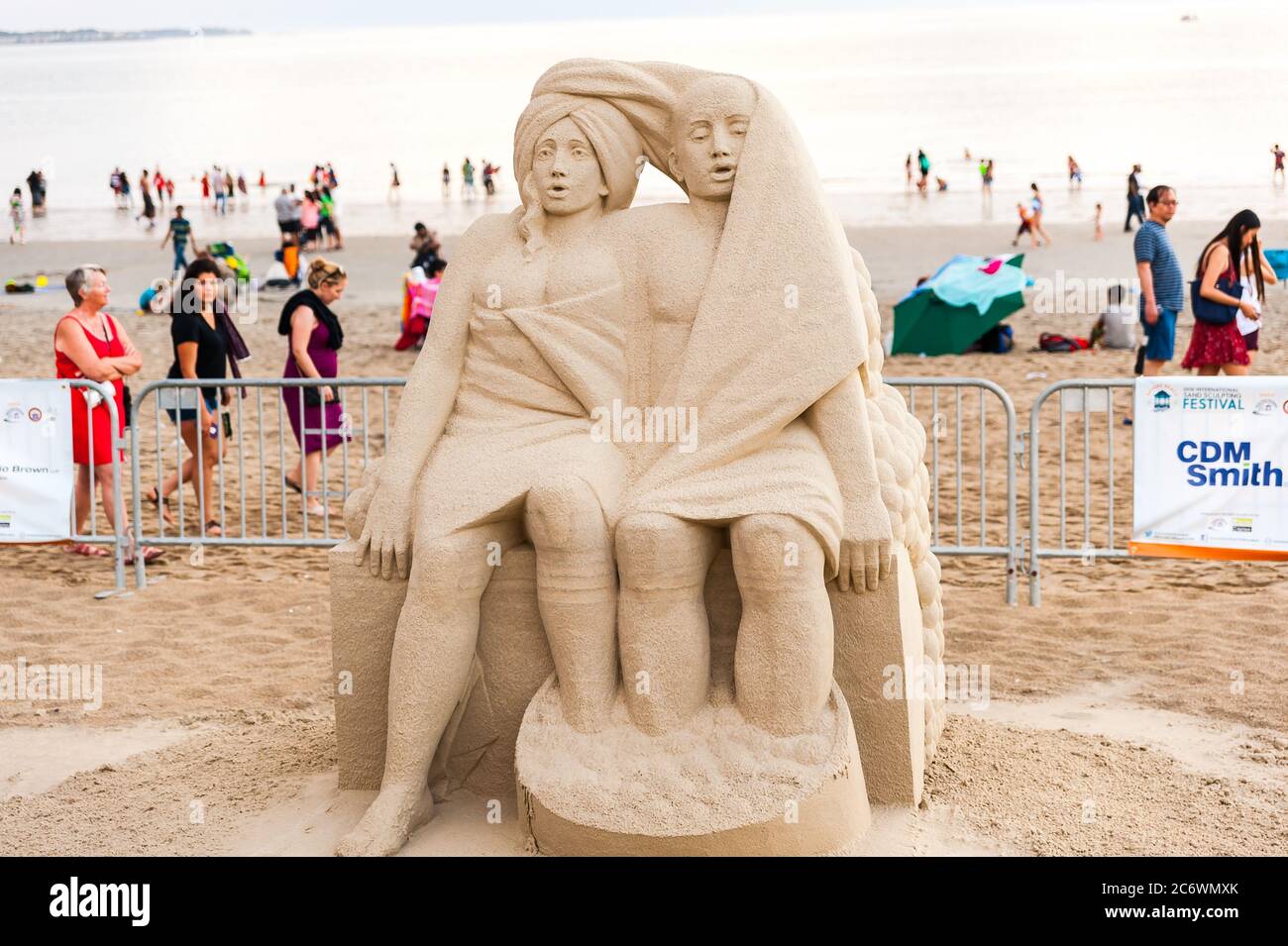 Sculpture sur sable au Festival international de sculpture sur sable de  Revere Beach Photo Stock - Alamy