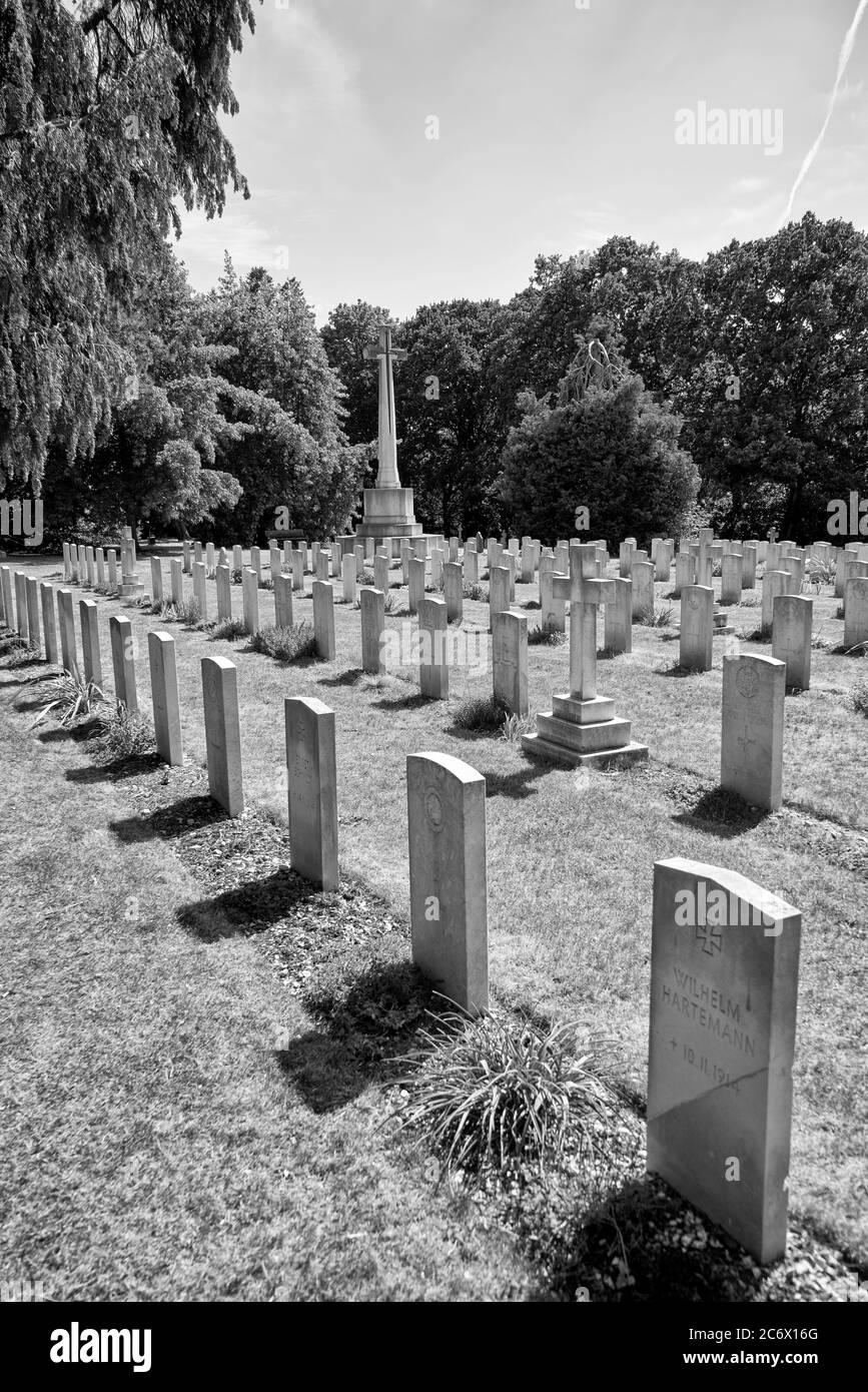 Cimetière de guerre de Netley, Hampshire, Royaume-Uni Banque D'Images