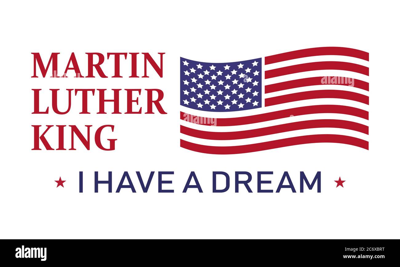 Martin Luther King Day, j'ai un rêve , illustration d'icône de vecteur . Illustration de Vecteur