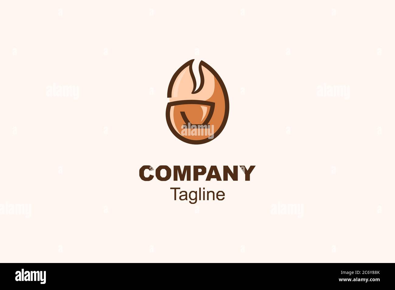 vecteur du logo du café Illustration de Vecteur