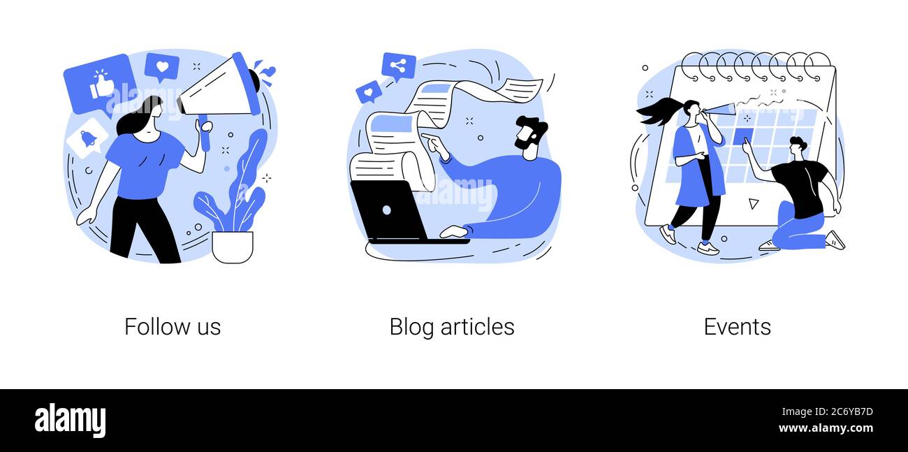 Liens de site Web d'entreprise résumé concept illustrations vectorielles. Illustration de Vecteur