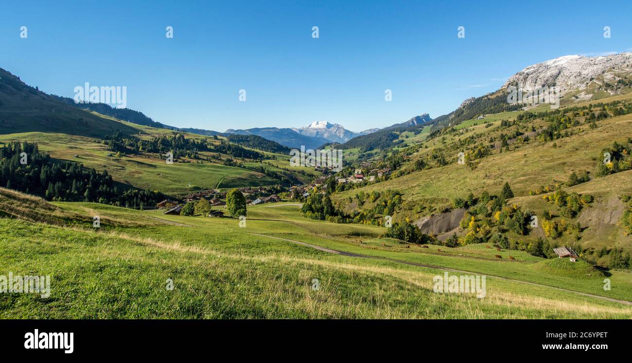 Vallée du Grand Bornand, haute Savoie, Village de Chinaillon, Auvergne-Rhône-Alpes, France Banque D'Images