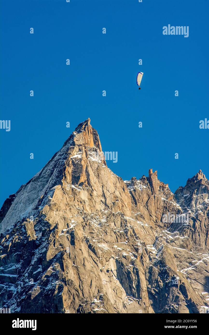 Aiguilles de Chamonix, Savoie, Auvergne-Rhône-Alpes, France Banque D'Images