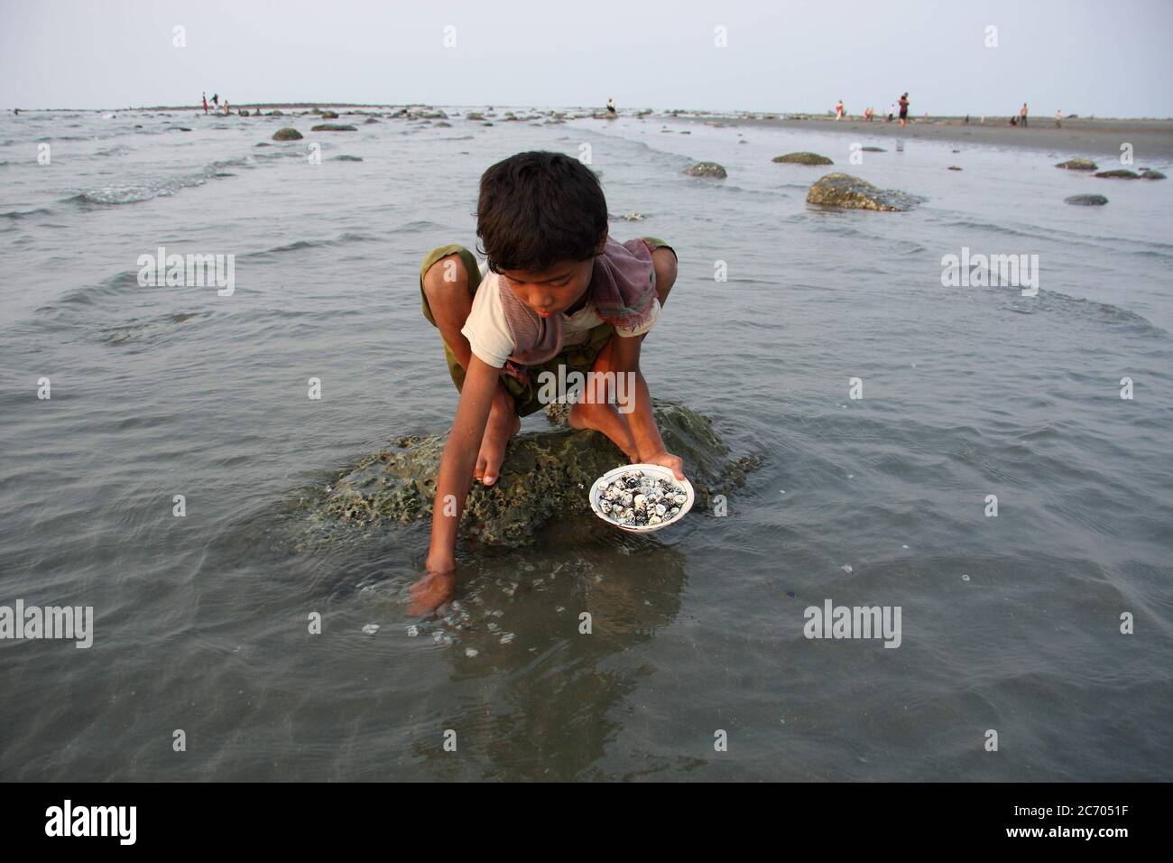 L'île de Saint Martin, connu localement comme Jinjira Narkel, est la seule île de corail et l'un des plus célèbres lieux touristiques du Bangladesh. Cette petite île est située au nord-est de la baie du Bengale, à environ neuf kilomètres au sud de Cox's Bazar. Le Bangladesh. Le 24 février 2009. Banque D'Images