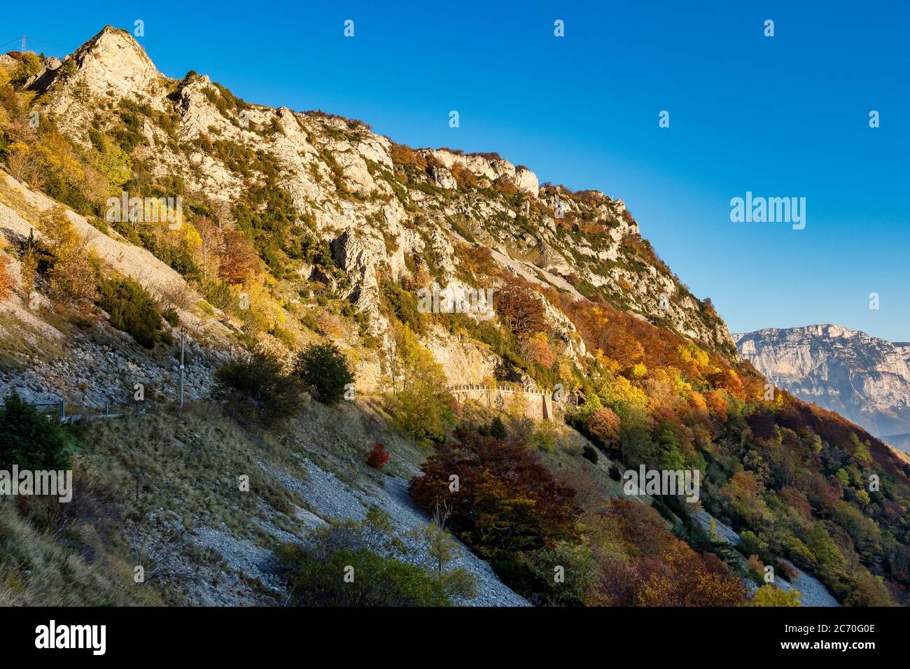 Campagne française. Col de Rousset. Vue panoramique sur les hauteurs ...