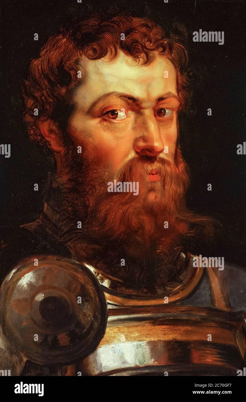 Peter Paul Rubens, Warrior, peinture, 1614-1616 Banque D'Images