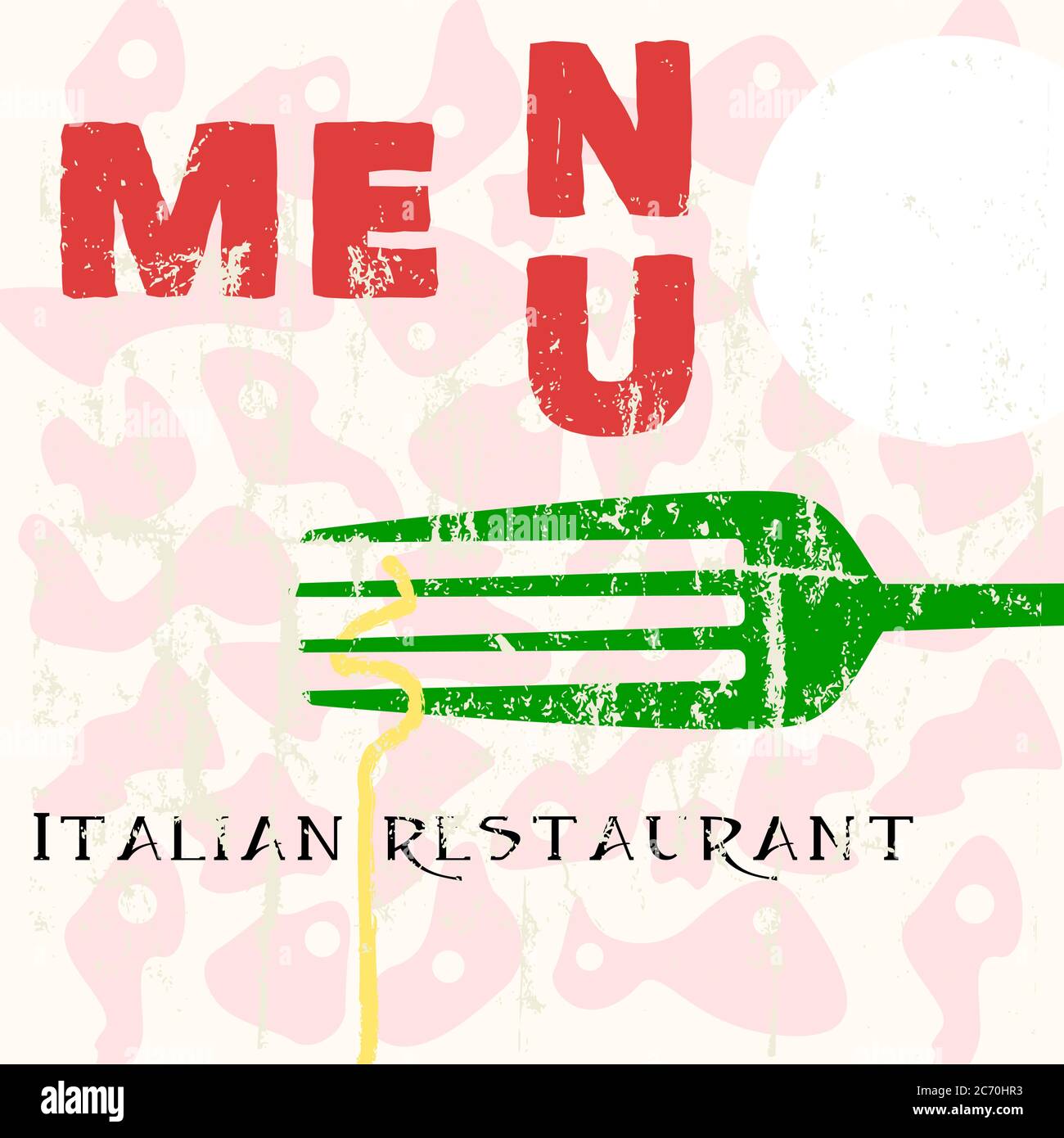 menu design pour restaurant italien, avec espace pour votre logo Illustration de Vecteur