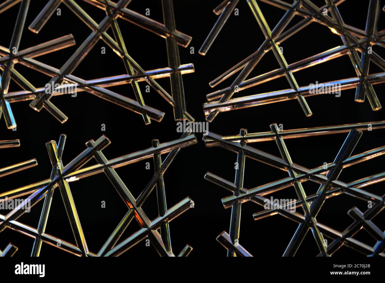 Photo de la vie d'un objet en plastique comme un cristal Banque D'Images