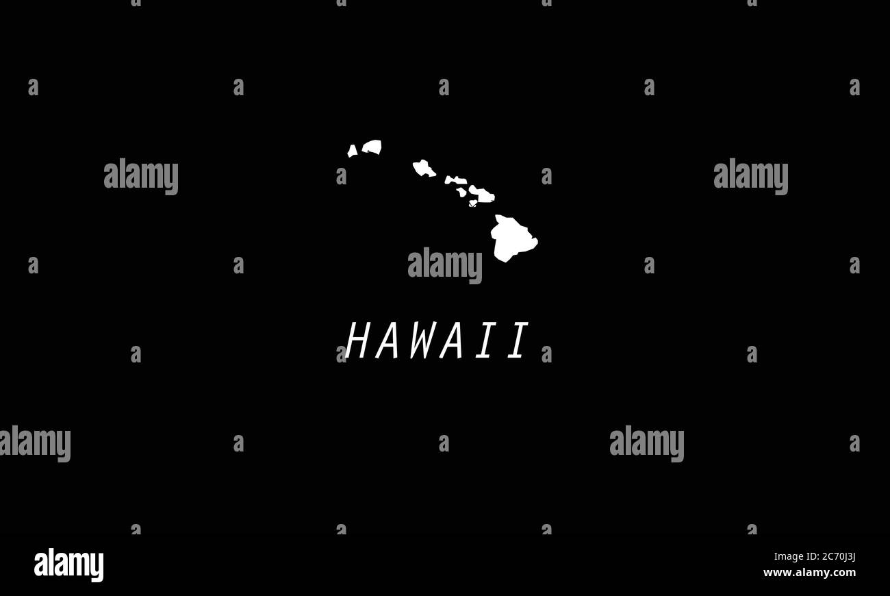 Hawaii carte Etats-Unis illustration du vecteur île Illustration de Vecteur