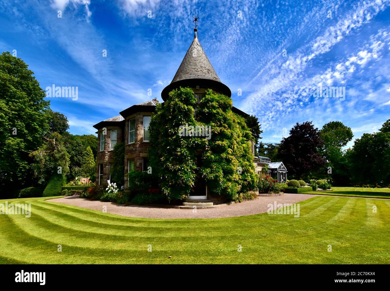 Brobury House and Gardens, Herefordshire. Banque D'Images