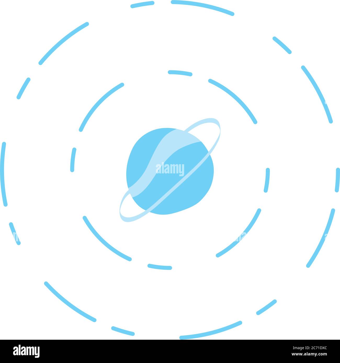 illustration vectorielle isolée d'icône de saturn planet universe Illustration de Vecteur