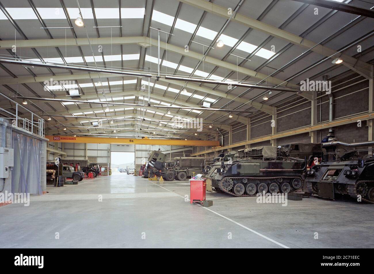 Albemarle Barracks, Northumberland, Royaume-Uni, date de sa toute nouvelle année en 1997 Banque D'Images