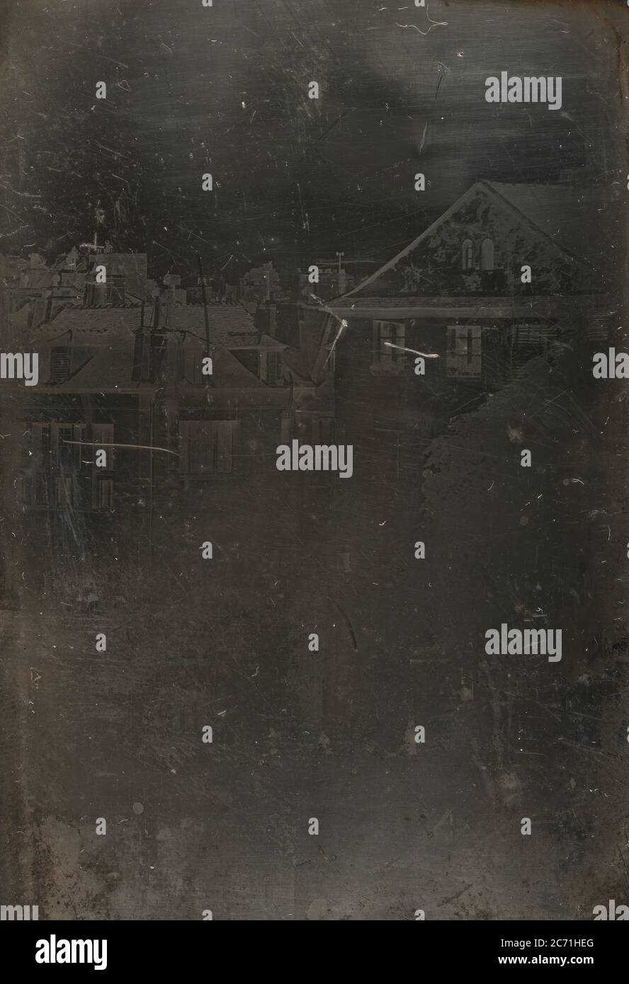 [Toits, Paris], 22 août 1843. Banque D'Images