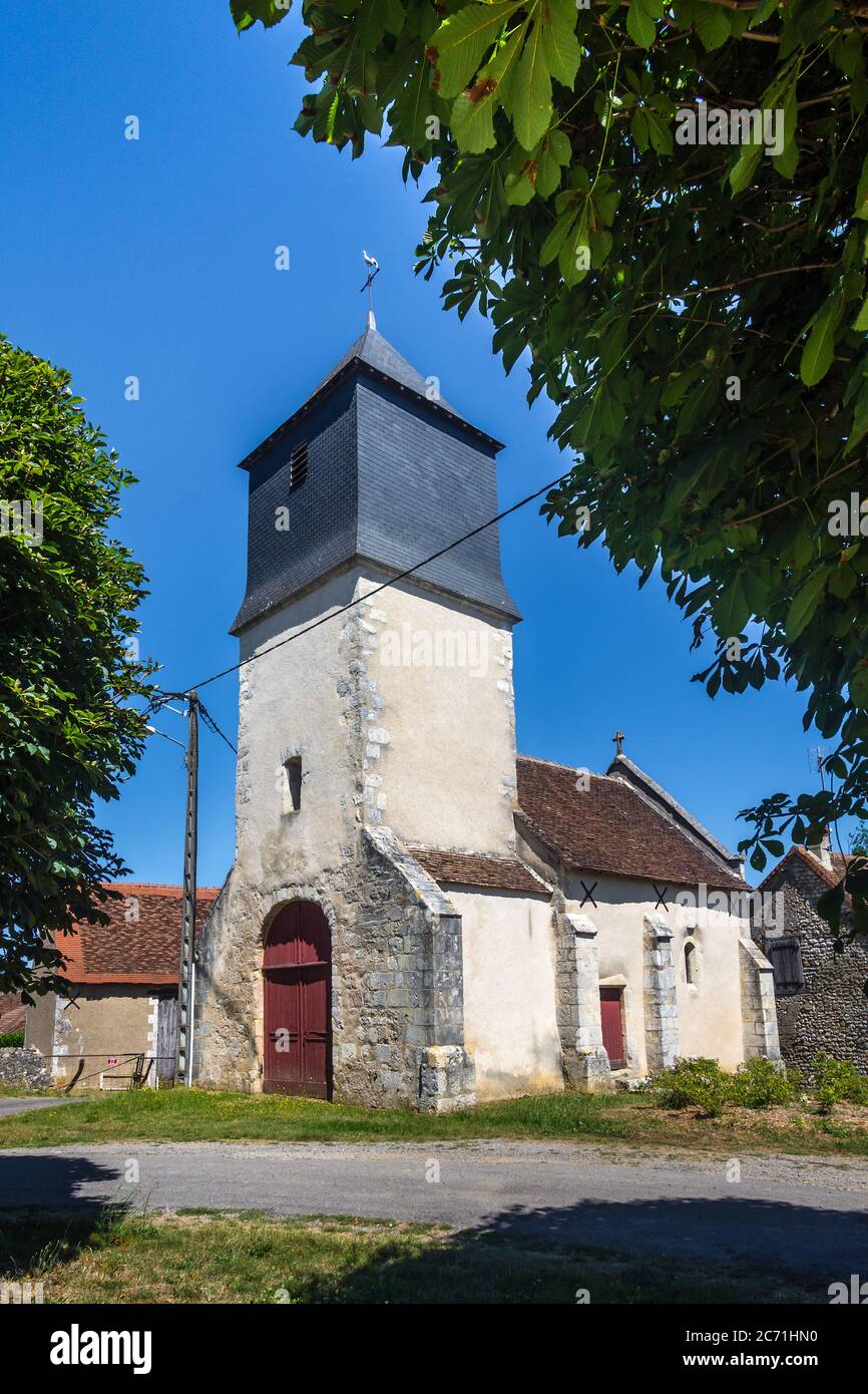 Village de Nesmes, Indre (36), France. Banque D'Images