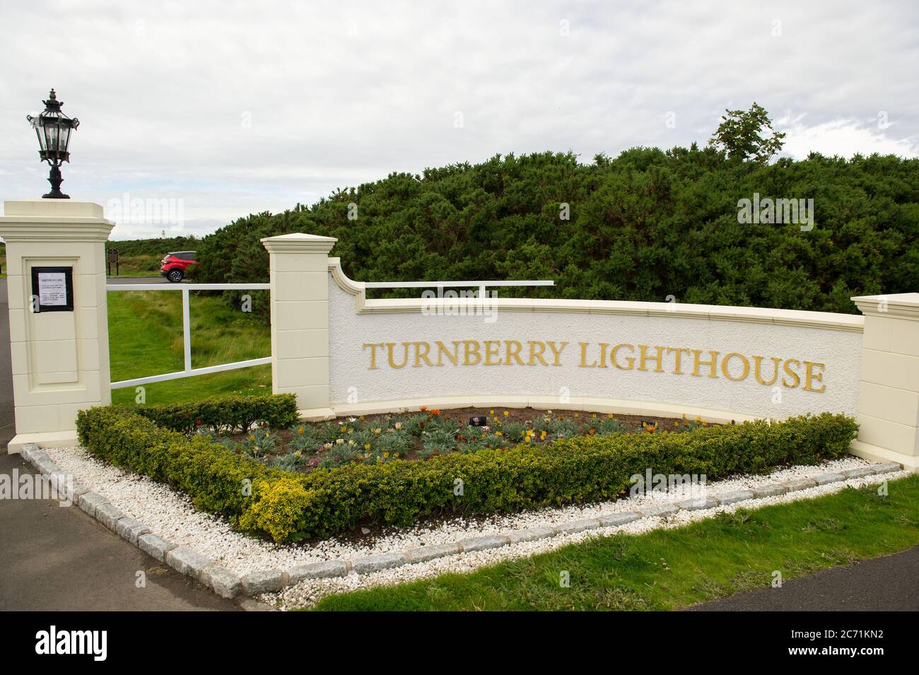 Turnberry, Écosse, Royaume-Uni. 13 juillet 2020. Photo : de nouveaux appels à une enquête sur les affaires de Trump ont été lancés après que le complexe hôtelier de Trump Turnberry envisage d'agrandir le complexe et de construire un nouveau développement sur la terre environnante à l'ouest du complexe hôtelier. Crédit : Colin Fisher/Alay Live News Banque D'Images