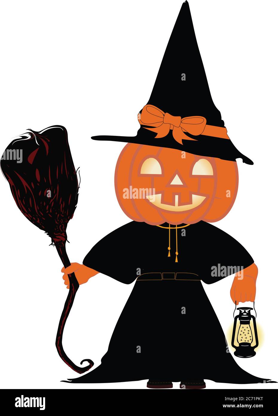 Illustration de la citrouille Halloween Banque D'Images