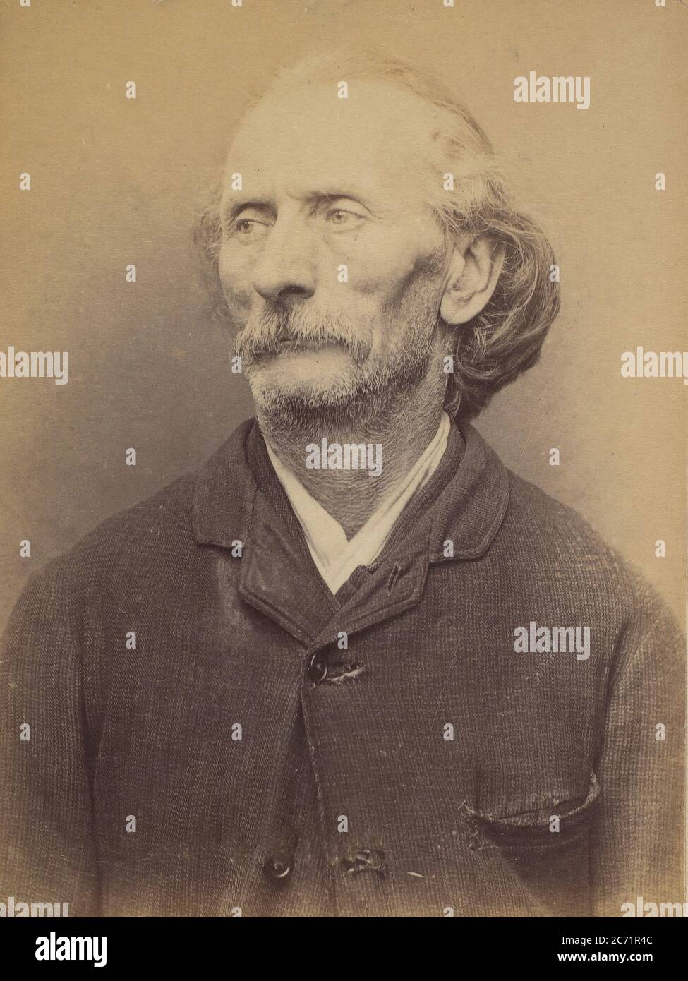 Percheron. Auguste. 56 ans, n&#xe9; &#xe0; Poitier (ni&#xe8;vre). &#xe9;public en vain. Anarchiste. 21/3/94., 1894. Banque D'Images