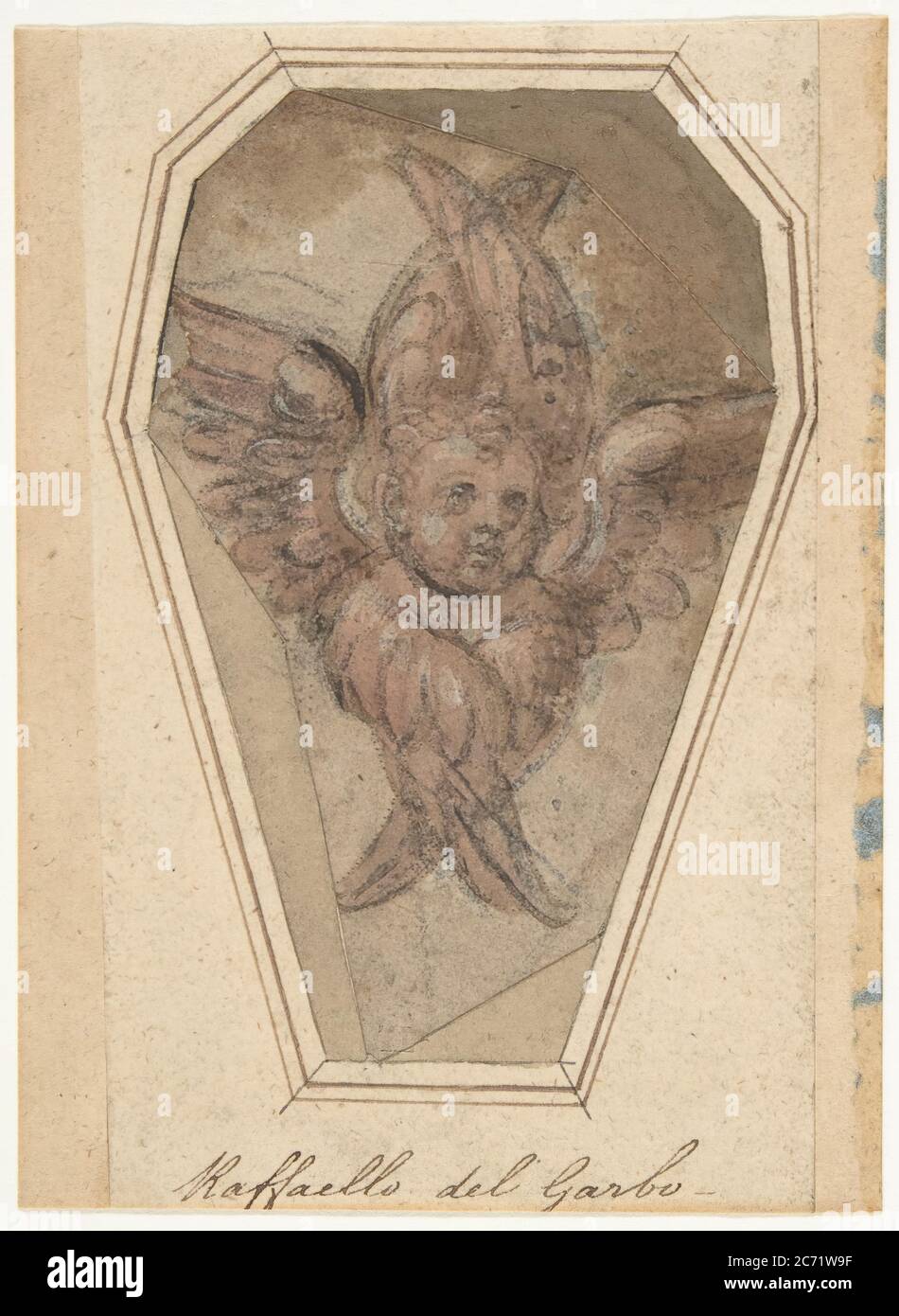 Un Seraph (dessin pour broderie), 1466-1524. Banque D'Images