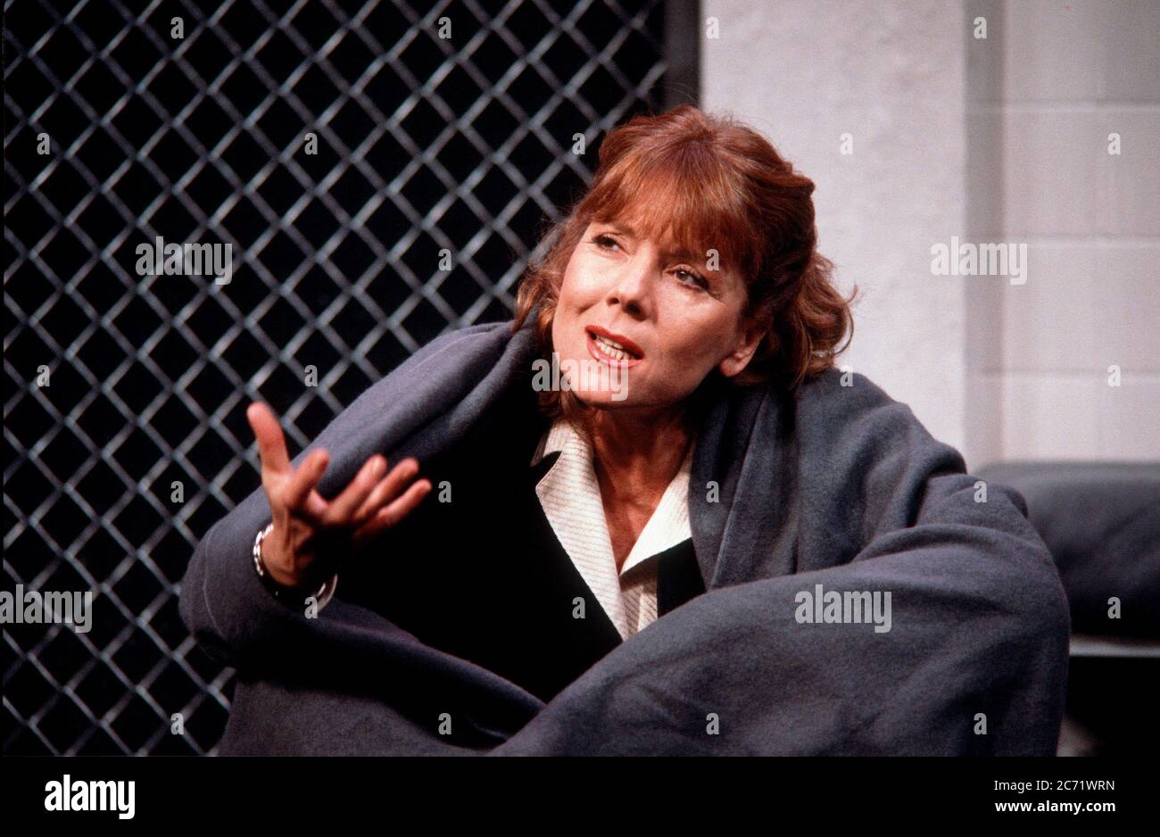 Diana Rigg (Bess Garrison) dans WILDFIRE par N. Richard Nash au Phoenix Theatre, Londres WC2 18/11/1986 conception: Carl Toms éclairage: Robert Bryan réalisateur: Peter Wood Banque D'Images