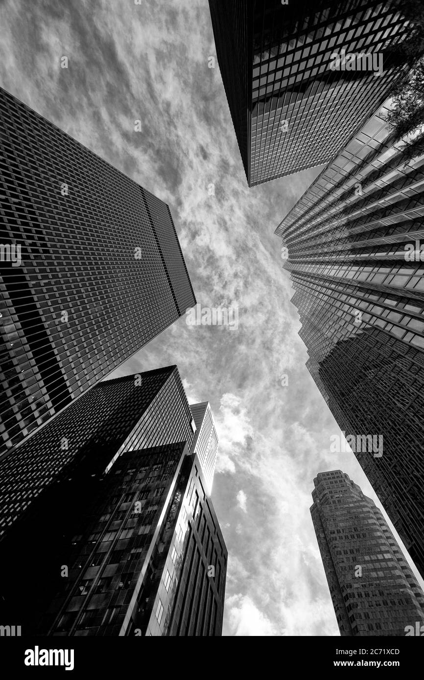 Toronto, Ontario, Canada. Quartier financier de Toronto, architecture moderne. Banque D'Images