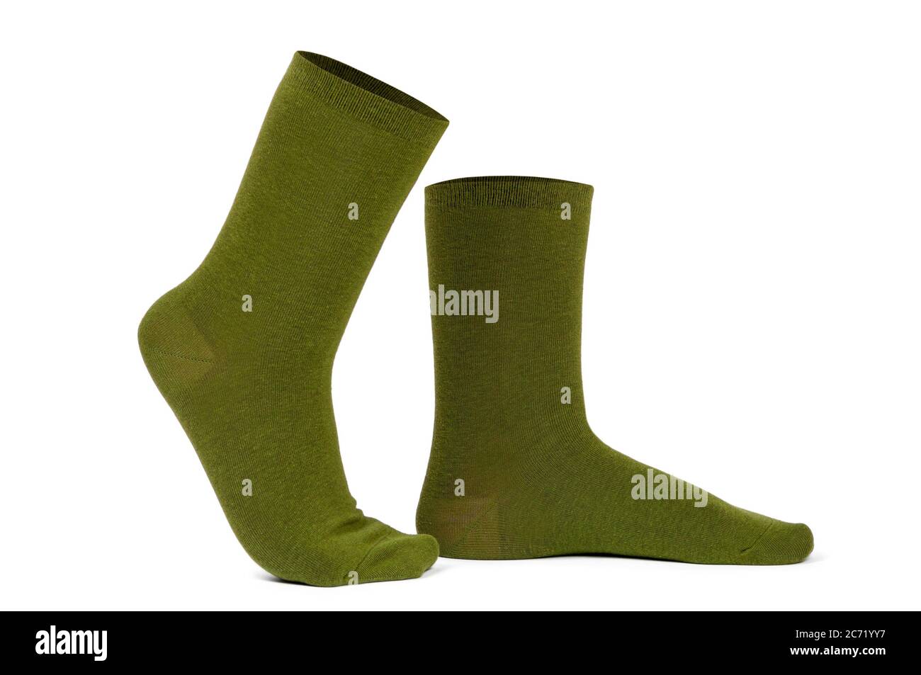 Paire de chaussettes vertes Banque D'Images