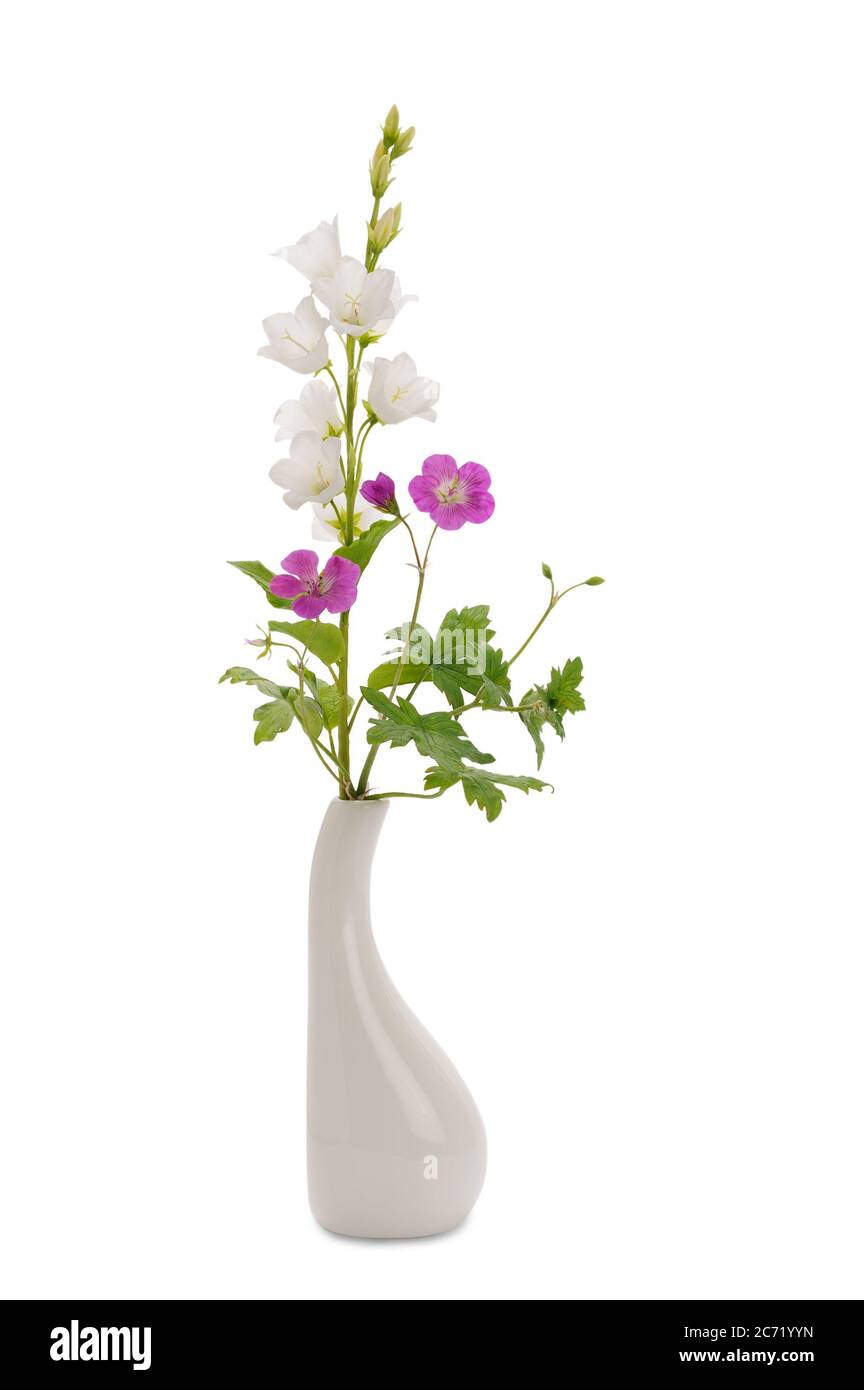 Bouquet de fleurs dans un vase Banque D'Images