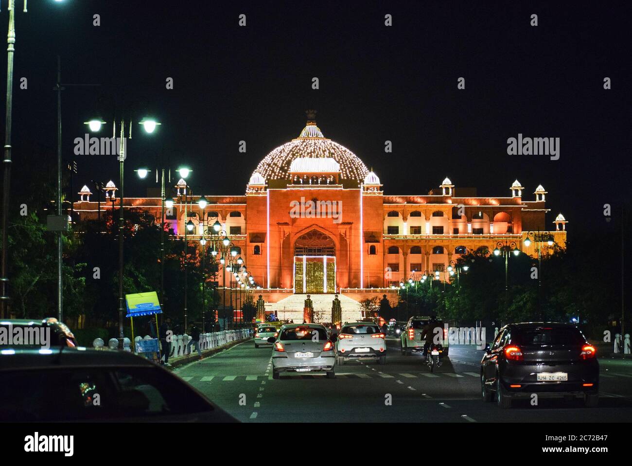 Salle de l'Assemblée Vidhan sabha, Assemblée législative est située au Rajasthan. C'est une belle architecture de bâtiment à l'occasion de la Journée de la République - Jai Banque D'Images