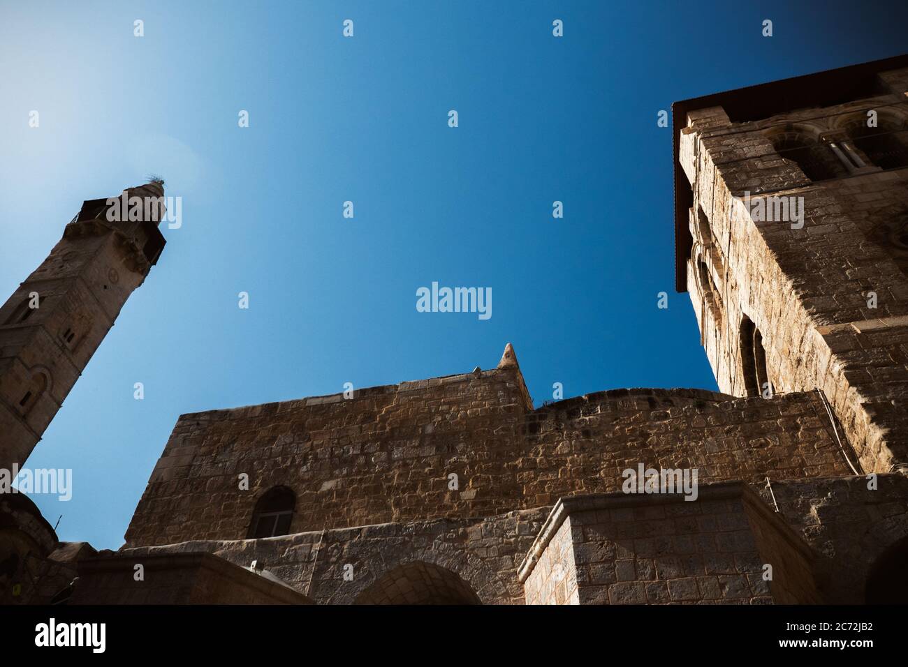 Bâtiment Cenacle, ville de Jérusalem Israël. Banque D'Images