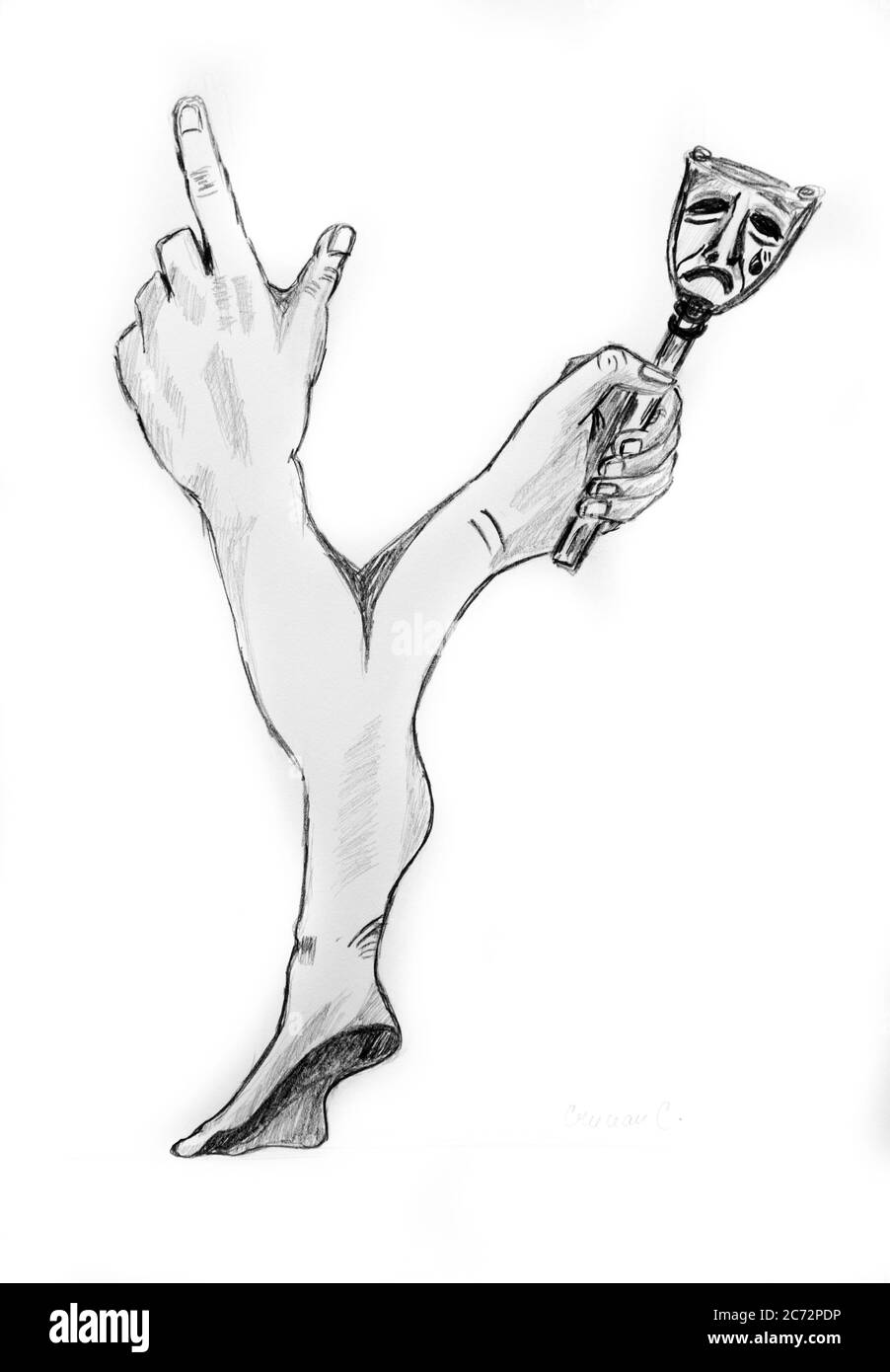 Dessin abstrait Banque D'Images