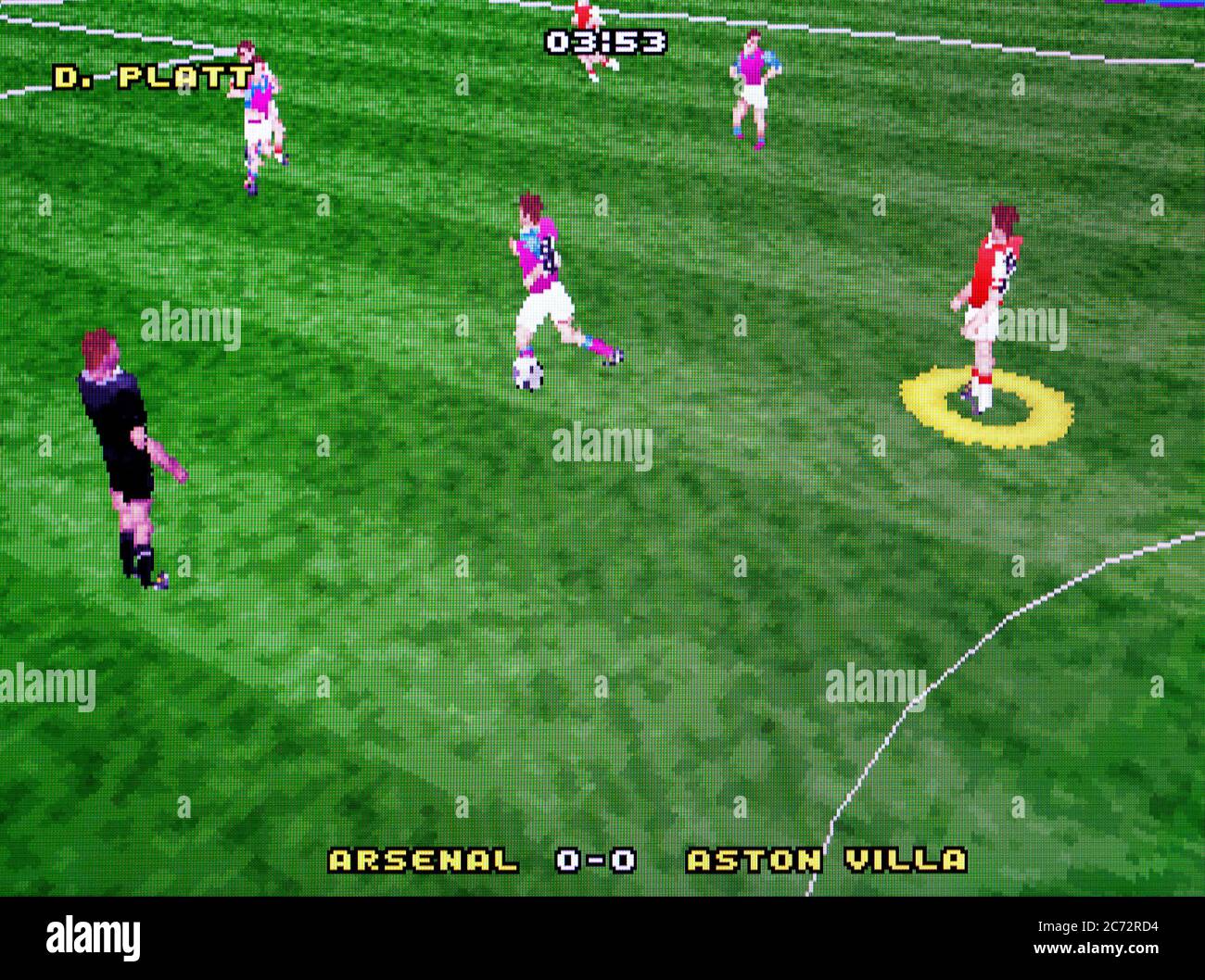 Actua Soccer Club Edition - Sega Saturn Videogame - usage éditorial seulement Banque D'Images