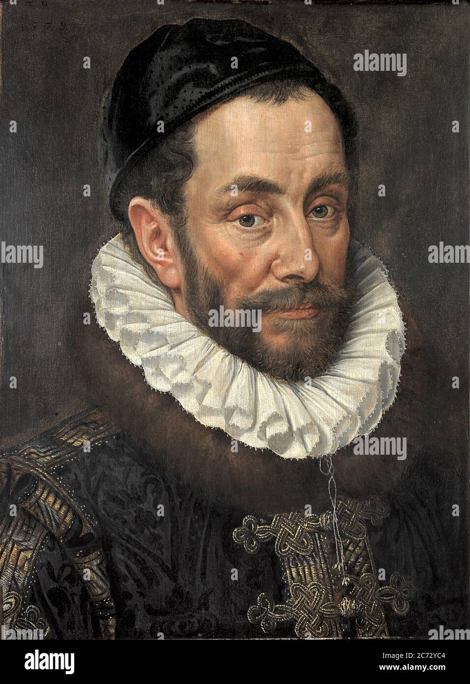 Portrait de William le silencieux, 1579 par Adriaen Thomasz Key. William le Silent ou William le tacitur, William d'Orange, principal chef de la révolte hollandaise contre les Habsbourg espagnols qui ont déclenché la guerre des quatre-vingts ans (1568–1648) Banque D'Images