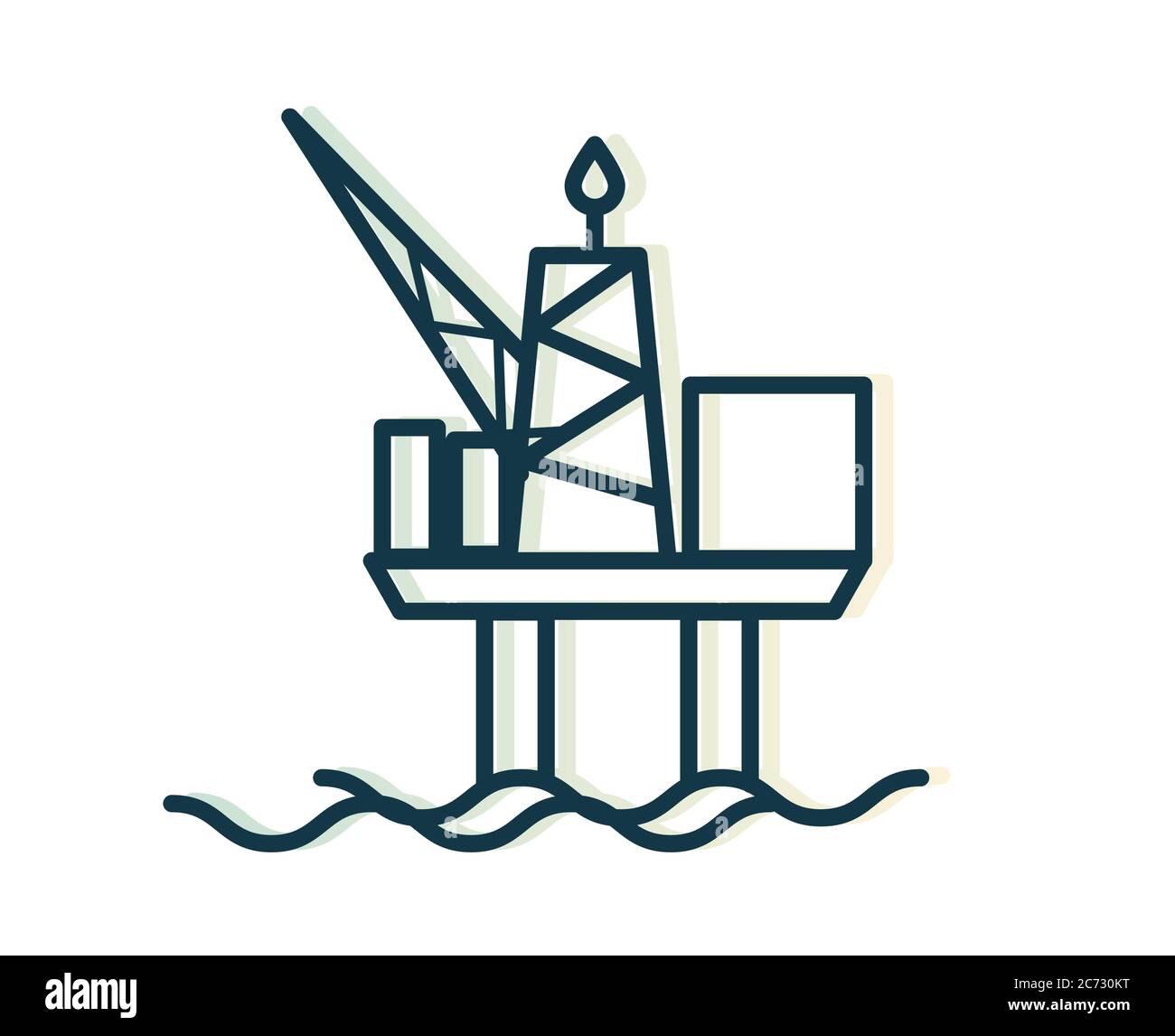 Forage pétrolier - plate-forme offshore - icône de stock comme fichier EPS 10 Illustration de Vecteur Forage pétrolier - plate-forme offshore - icône de stock comme fichier EPS 10 Illustration de Vecteur