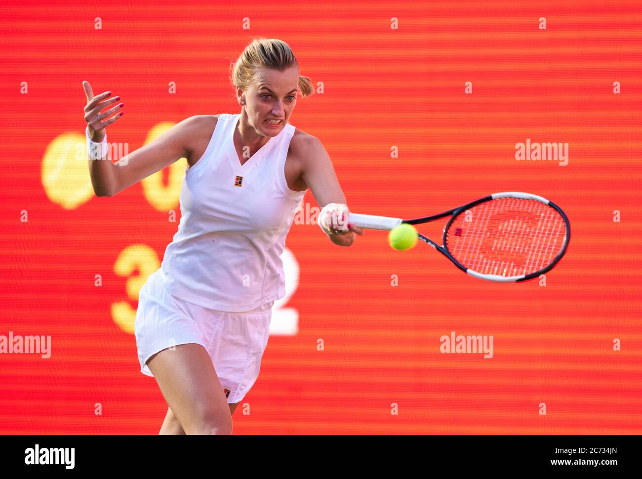 Berlin, Allemagne. 13 juillet 2020. Petra KVITOVA (CZE) dans son match contre Andrea PETKOVIC (GER) au tournoi de tennis Bett1 ACES sur gazon à Berlin , 13 juillet 2020. © Peter Schatz / Alamy Live News crédit: Peter Schatz/Alamy Live News Banque D'Images