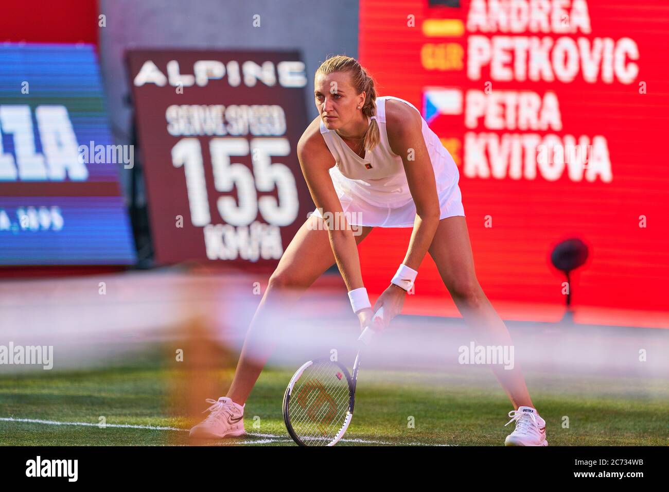 Berlin, Allemagne. 13 juillet 2020. Petra KVITOVA (CZE) dans son match contre Andrea PETKOVIC (GER) au tournoi de tennis Bett1 ACES sur gazon à Berlin , 13 juillet 2020. © Peter Schatz / Alamy Live News crédit: Peter Schatz/Alamy Live News Banque D'Images