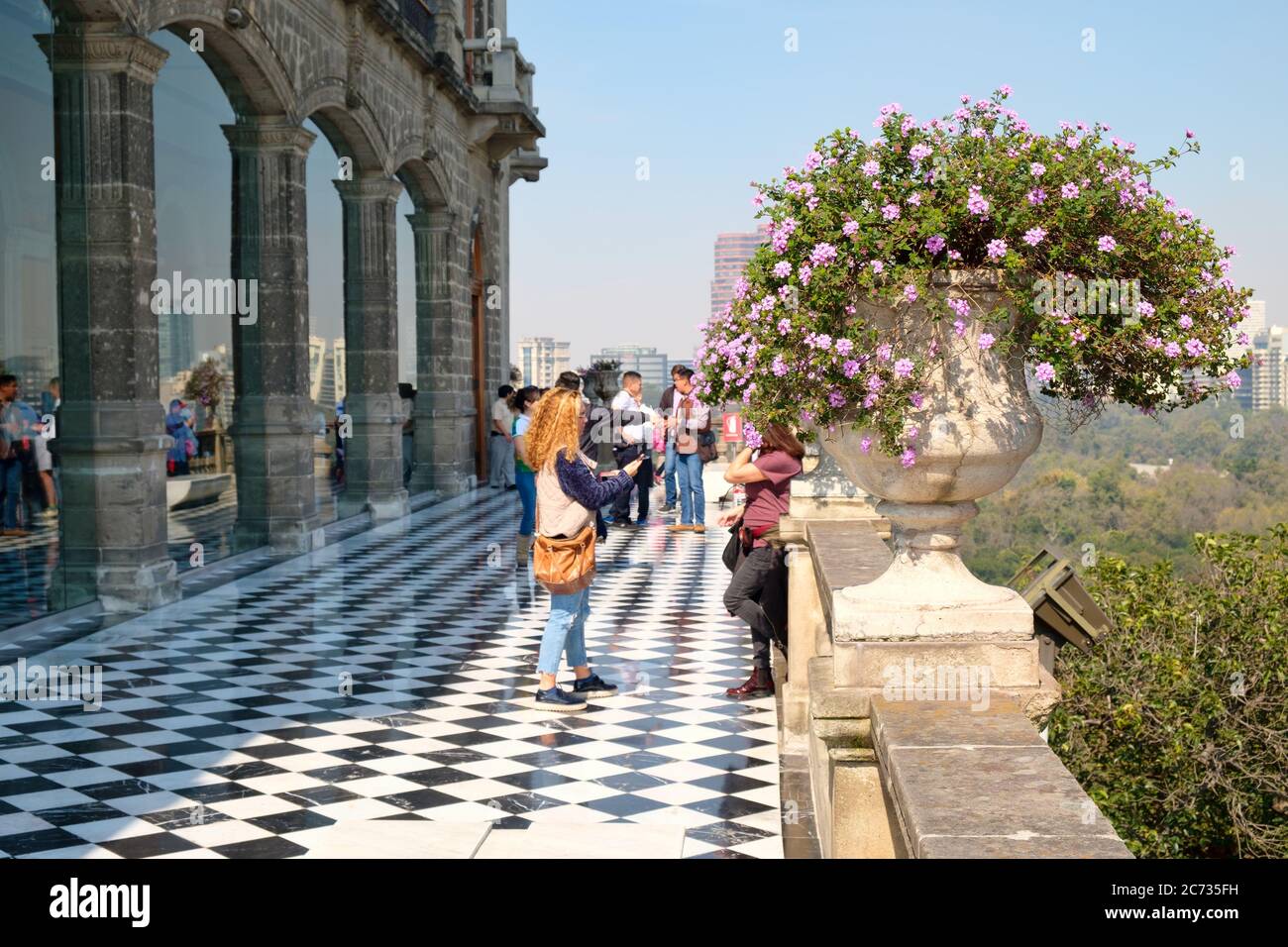 Le Musée national d'histoire du château de Chapultepec à Mexico Banque D'Images