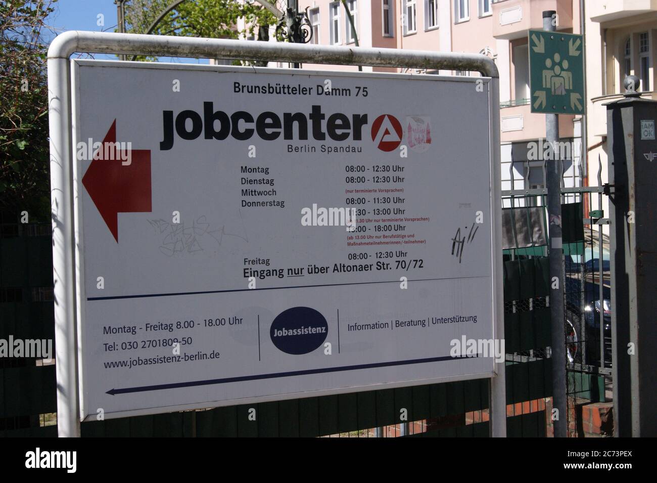 DAS Job-Center à Berlin-Spandau. Banque D'Images