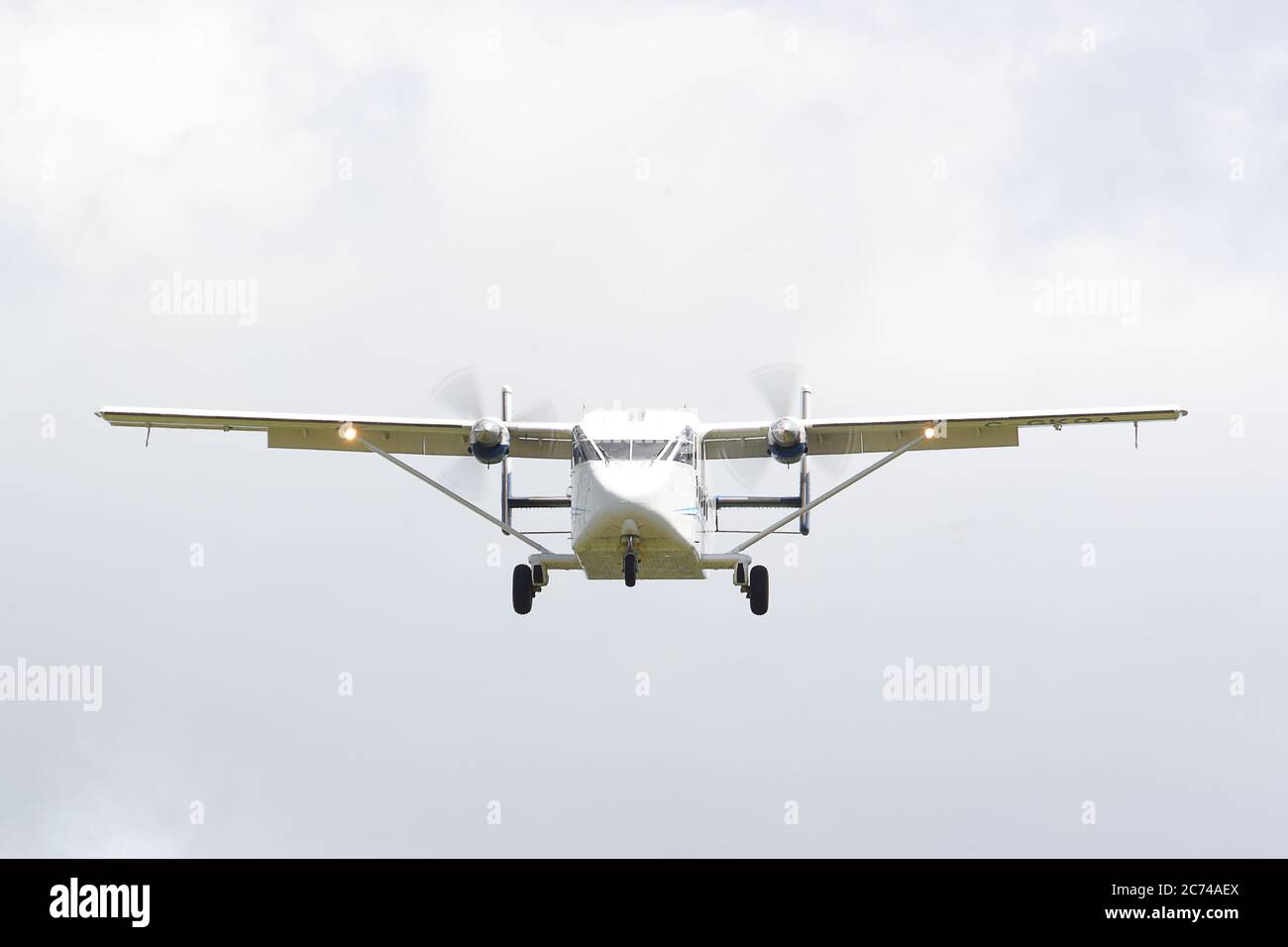 Summit Air Short SC 7 Skyvan C-GKOA débarque à RAF Brize Norton, Oxfordshire, Royaume-Uni Banque D'Images